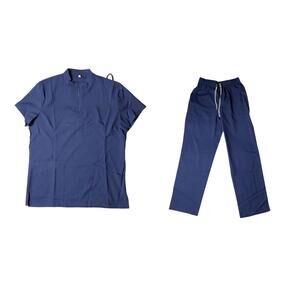 Women's Size M 2-Piece Scrubs Drawstring Pockets Jogger & Shirt FREE SHIPPING